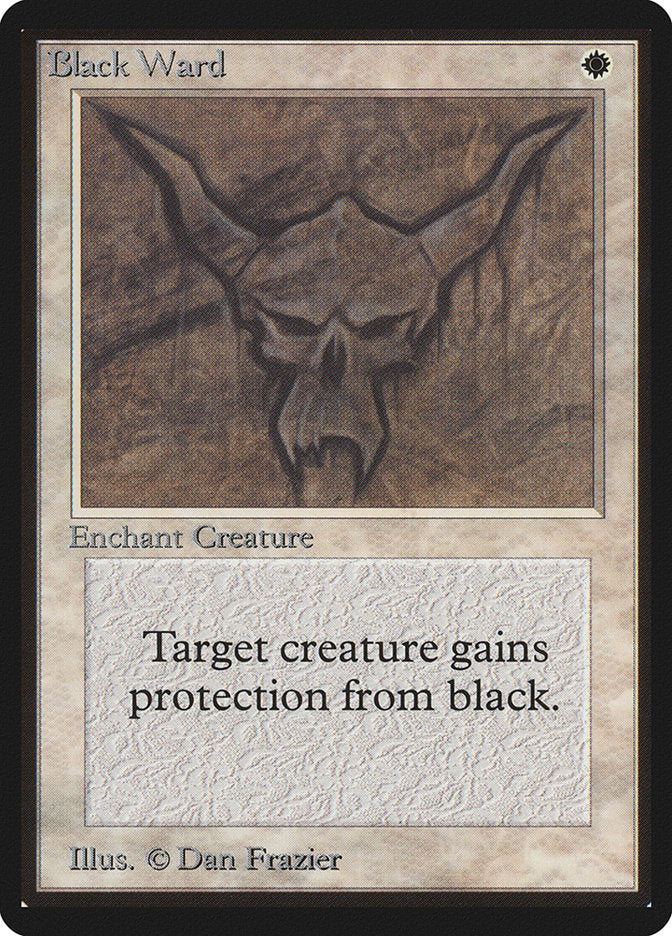 Black Ward – Uncommon Magic: The Gathering card from Limited Edition Beta (#5)