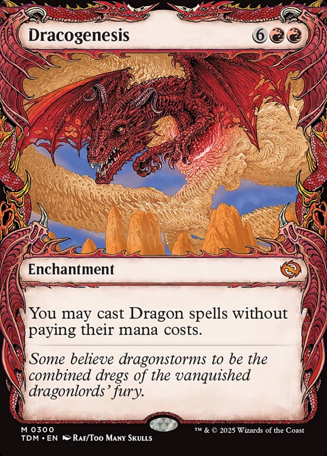 Dracogenesis – Mythic Magic: The Gathering card from Tarkir: Dragonstorm (#300)