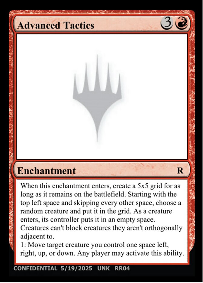 Advanced Tactics – Rare Magic: The Gathering card from Unknown Event (#RR04g)