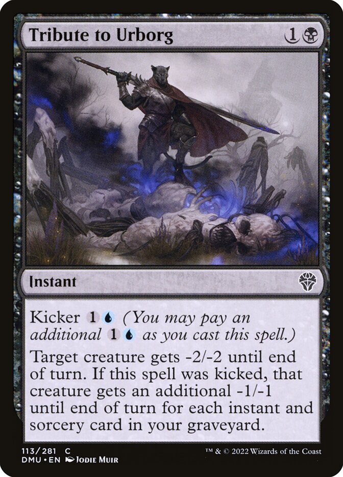 Tribute to Urborg – Common Magic: The Gathering card from Dominaria United (#113)