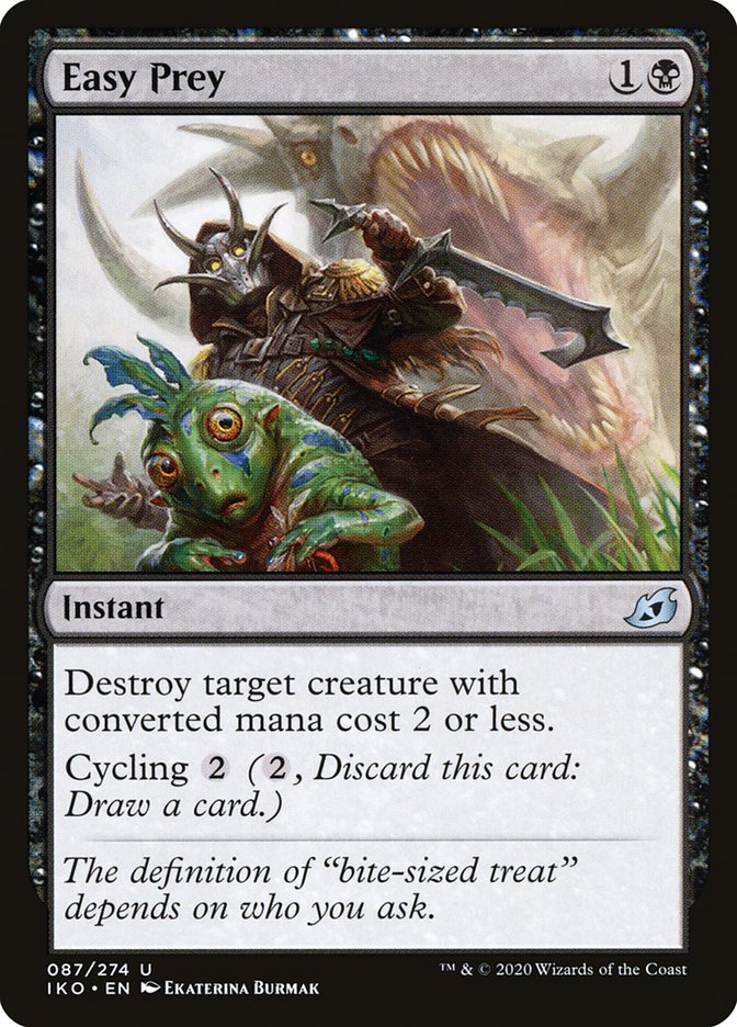 Easy Prey – Uncommon Magic: The Gathering card from Ikoria: Lair of Behemoths (#87)