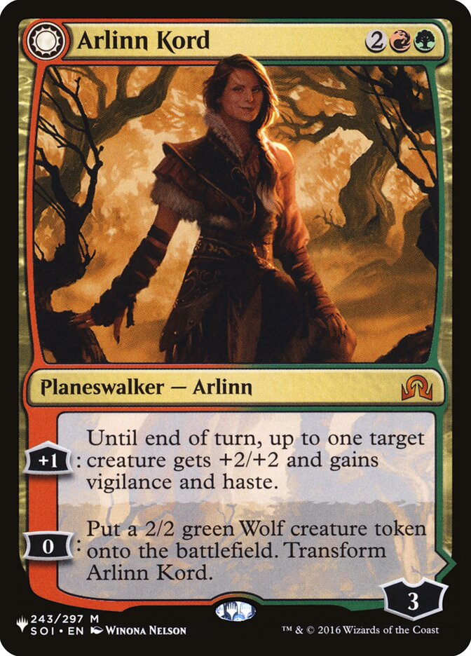 Arlinn Kord // Arlinn, Embraced by the Moon – Mythic Magic: The Gathering card from The List (#SOI-243)