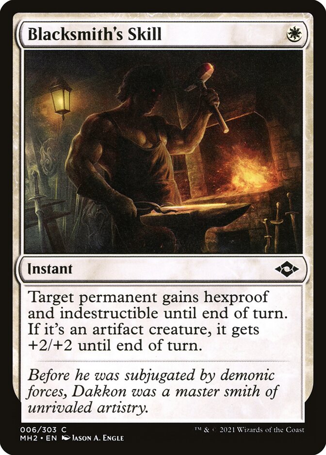 Blacksmith's Skill – Common Magic: The Gathering card from Modern Horizons 2 (#6)
