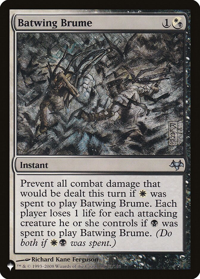 Batwing Brume – Uncommon Magic: The Gathering card from The List (#EVE-81)