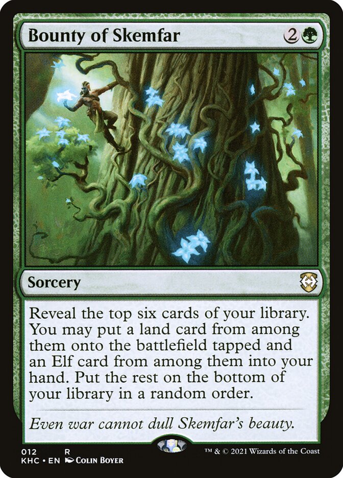 Bounty of Skemfar – Rare Magic: The Gathering card from Kaldheim Commander (#12)