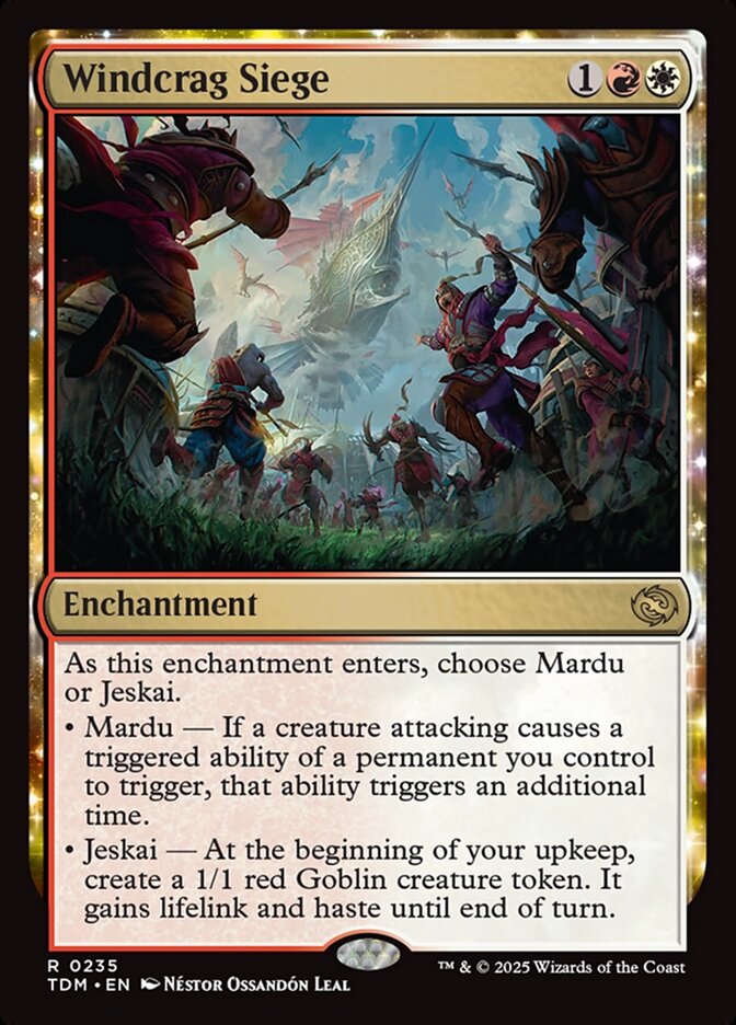 Windcrag Siege – Rare Magic: The Gathering card from Tarkir: Dragonstorm (#235)