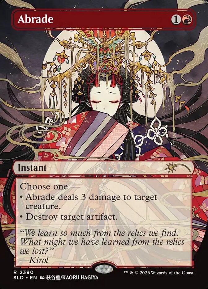 Abrade – Rare Magic: The Gathering card from Secret Lair Drop (#2390)