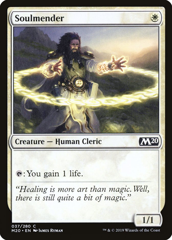 Soulmender – Common Magic: The Gathering card from Core Set 2020 (#37)