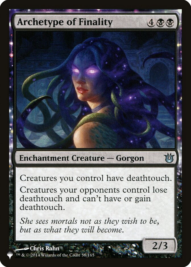 Archetype of Finality – Uncommon Magic: The Gathering card from The List (#BNG-58)