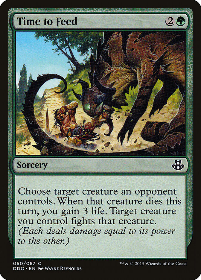 Time to Feed – Common Magic: The Gathering card from Duel Decks: Elspeth vs. Kiora (#50)