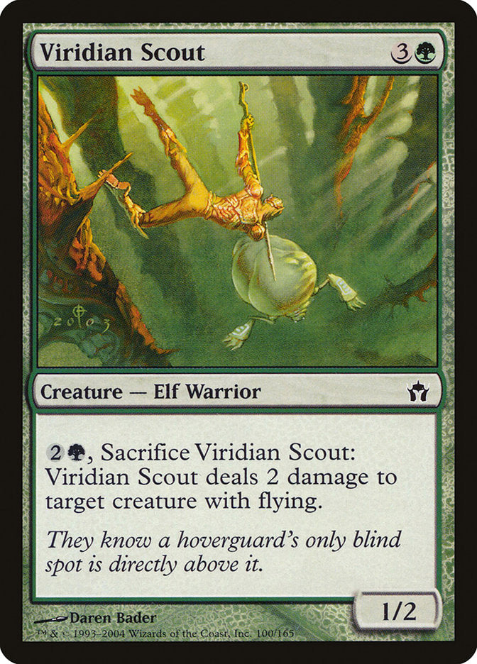 Viridian Scout – Common Magic: The Gathering card from Fifth Dawn (#100)