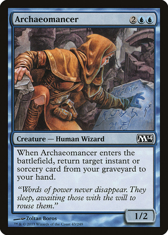 Archaeomancer – Common Magic: The Gathering card from Magic 2014 (#43)