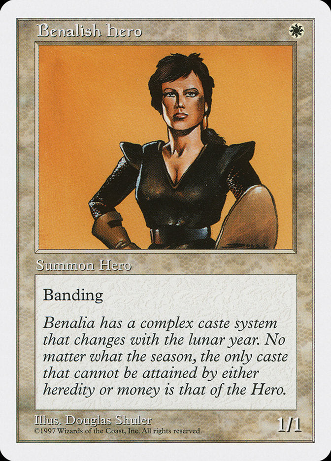 Benalish Hero – Common Magic: The Gathering card from Fifth Edition (#10)
