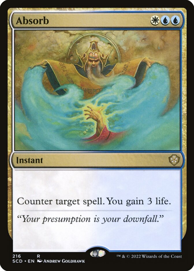 Absorb – Rare Magic: The Gathering card from Starter Commander Decks (#216)