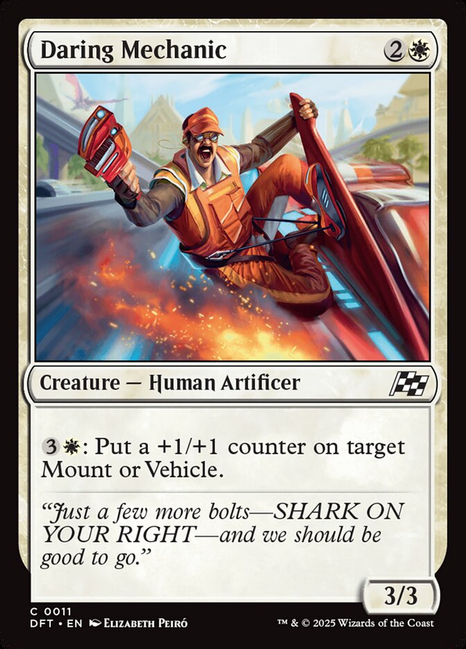 Daring Mechanic – Common Magic: The Gathering card from Aetherdrift (#11)