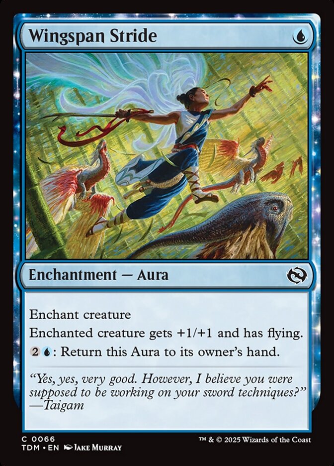 Wingspan Stride – Common Magic: The Gathering card from Tarkir: Dragonstorm (#66)