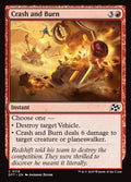 Crash and Burn – Common Magic: The Gathering card from Aetherdrift (#119)