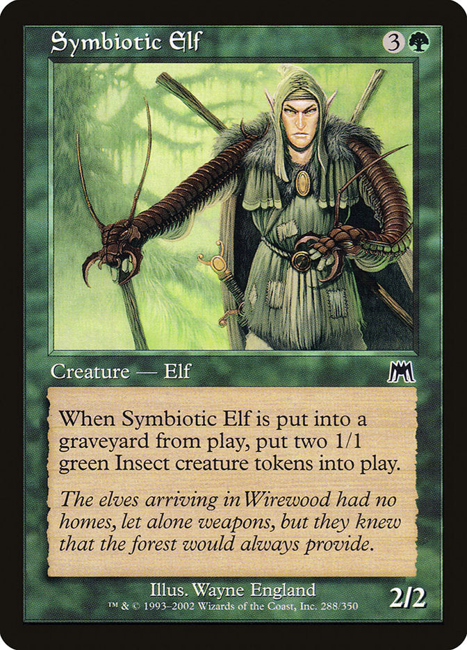 Symbiotic Elf – Common Magic: The Gathering card from Onslaught (#288)