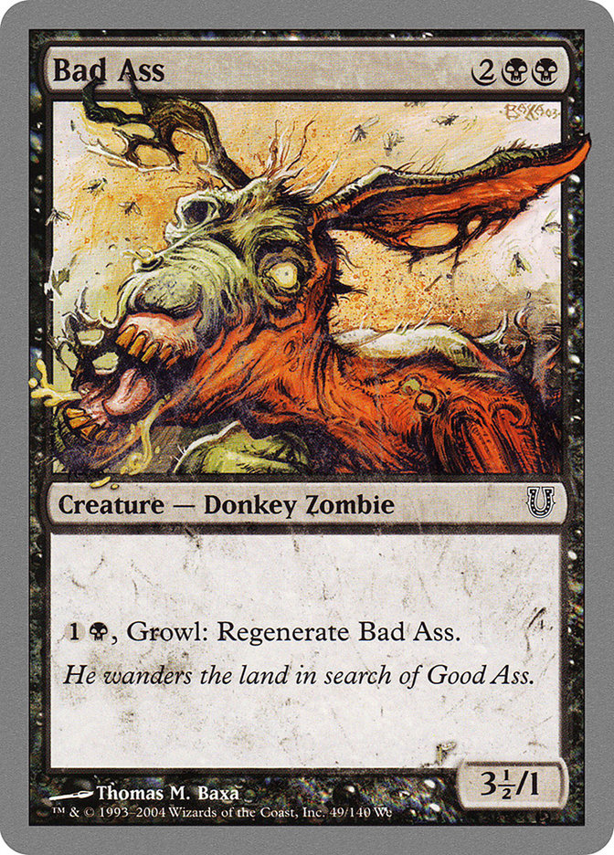 Bad Ass – Common Magic: The Gathering card from Unhinged (#49)