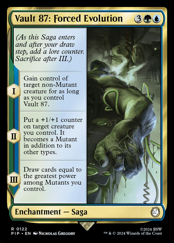 Vault 87: Forced Evolution – Rare Magic: The Gathering card from Fallout (#122)