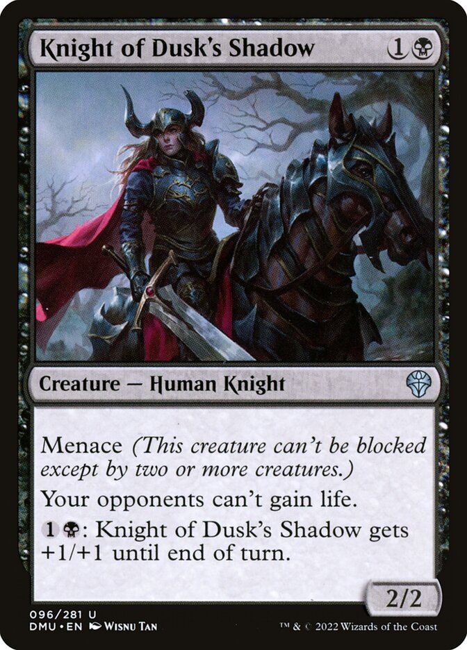 Knight of Dusk's Shadow – Uncommon Magic: The Gathering card from Dominaria United (#96)