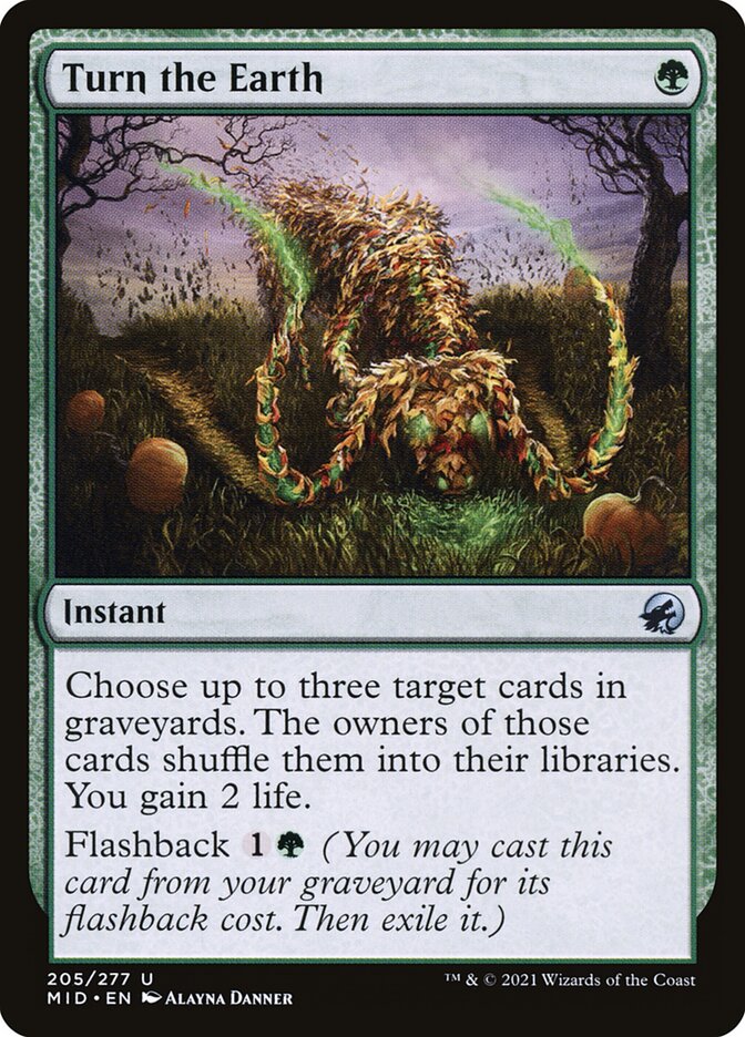 Turn the Earth – Uncommon Magic: The Gathering card from Innistrad: Midnight Hunt (#205)