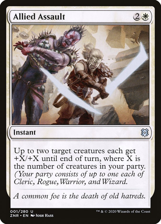 Allied Assault – Uncommon Magic: The Gathering card from Zendikar Rising (#1)