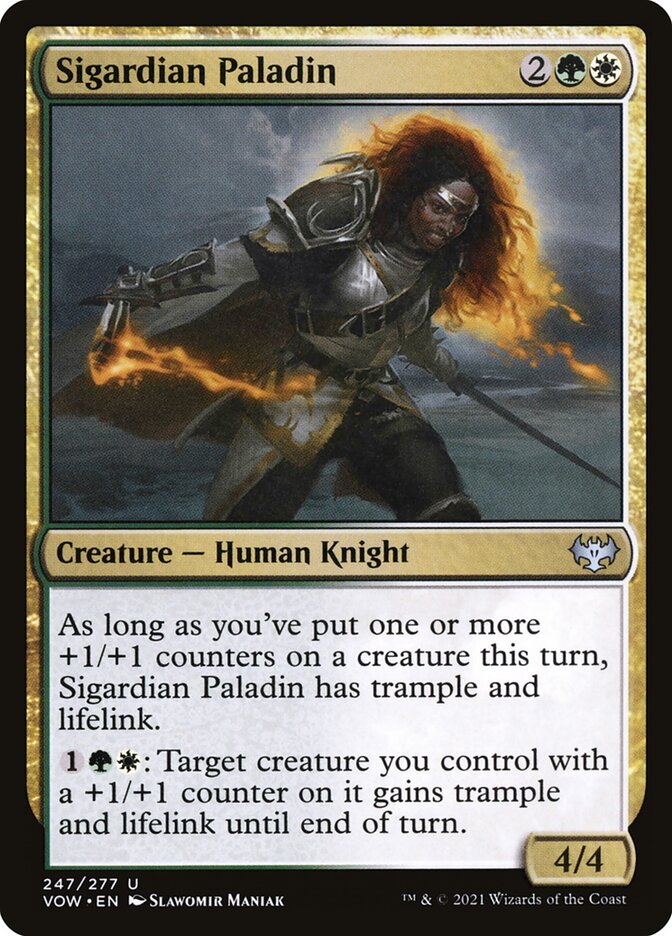 Sigardian Paladin – Uncommon Magic: The Gathering card from Innistrad: Crimson Vow (#247)
