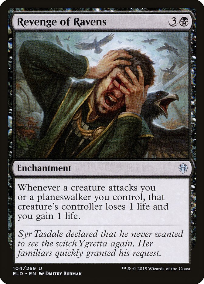 Revenge of Ravens – Uncommon Magic: The Gathering card from Throne of Eldraine (#104)