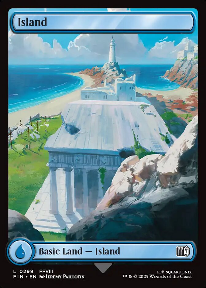 Island – Common Magic: The Gathering card from Final Fantasy (#299)