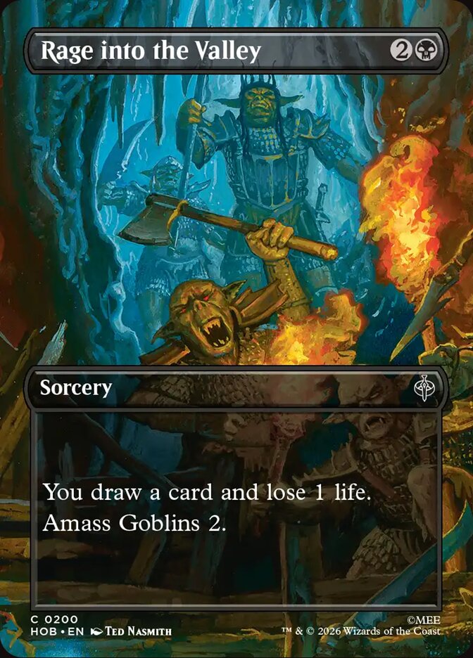 Rage into the Valley – Common Magic: The Gathering card from The Hobbit (#200)