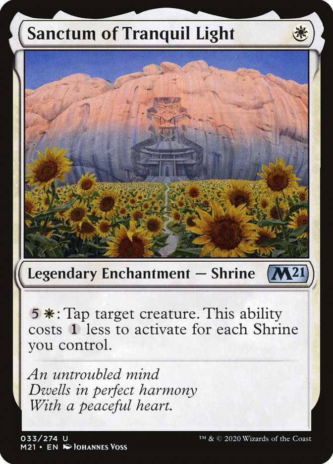 Sanctum of Tranquil Light – Uncommon Magic: The Gathering card from Core Set 2021 (#33)