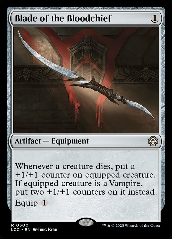 Blade of the Bloodchief – Rare Magic: The Gathering card from The Lost Caverns of Ixalan Commander (#300)