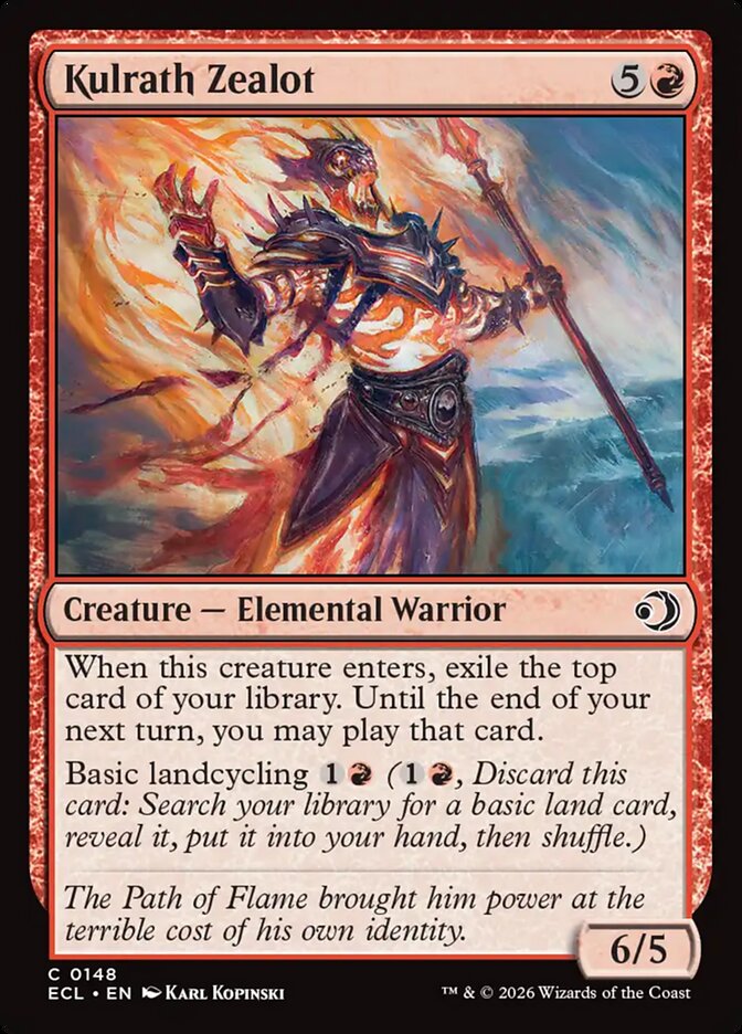 Kulrath Zealot – Common Magic: The Gathering card from Lorwyn Eclipsed (#148)