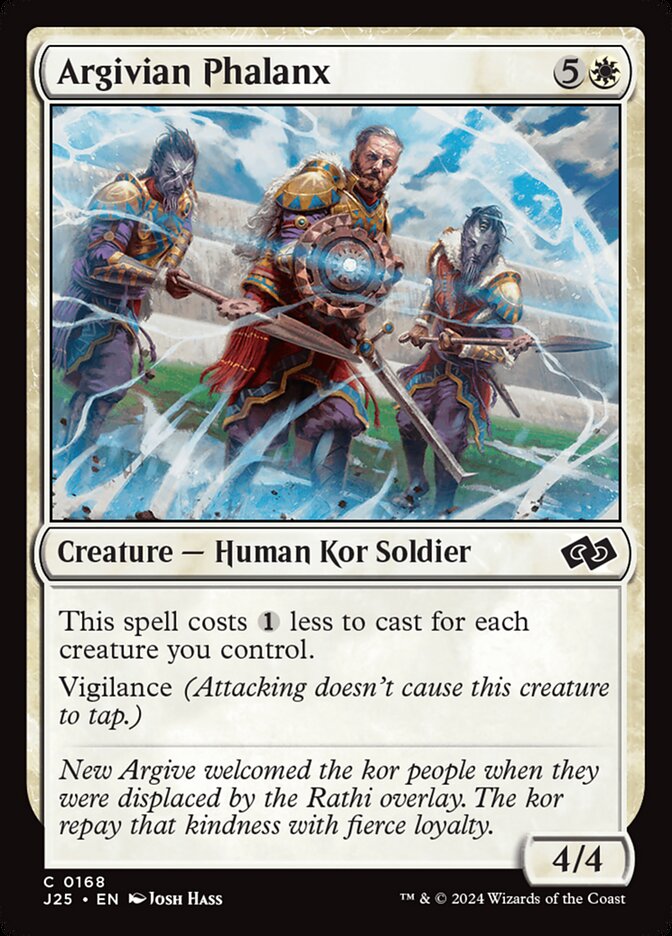 Argivian Phalanx – Common Magic: The Gathering card from Foundations Jumpstart (#168)