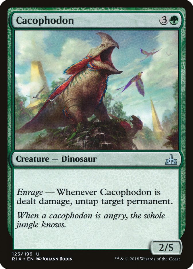 Cacophodon – Uncommon Magic: The Gathering card from Rivals of Ixalan (#123)
