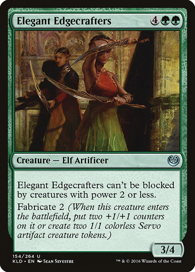 Elegant Edgecrafters – Uncommon Magic: The Gathering card from Kaladesh (#154)
