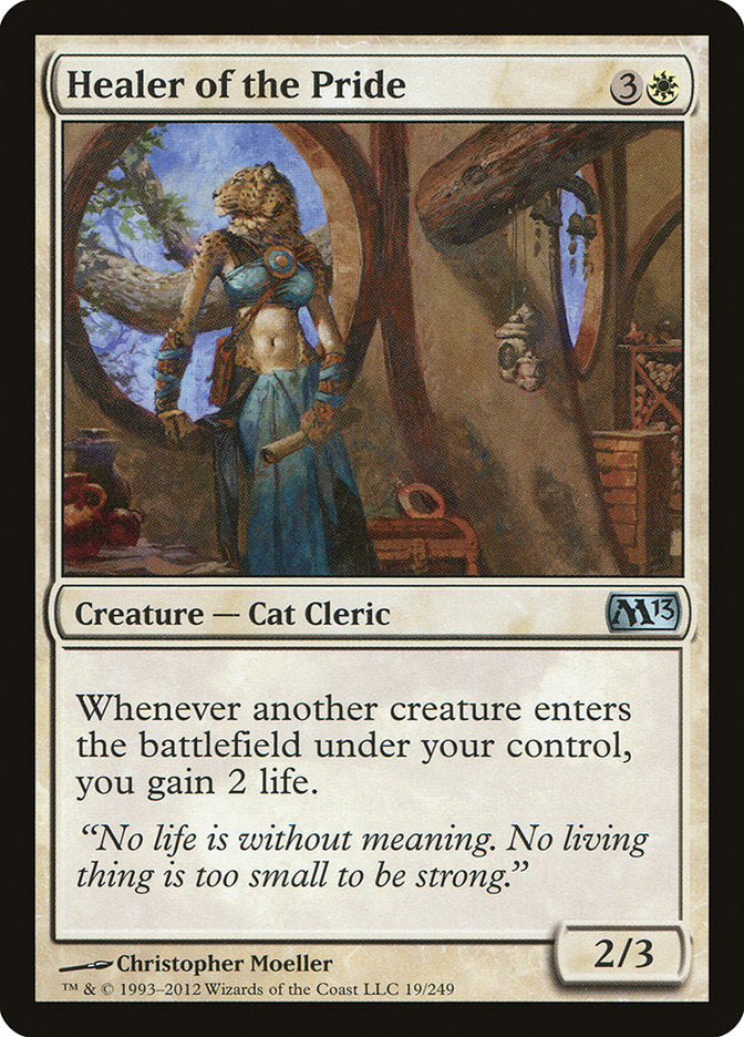 Healer of the Pride – Uncommon Magic: The Gathering card from Magic 2013 (#19)
