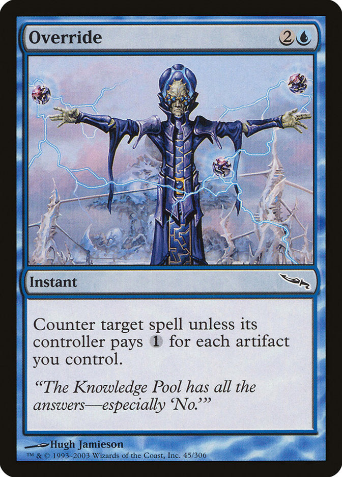 Override – Common Magic: The Gathering card from Mirrodin (#45)