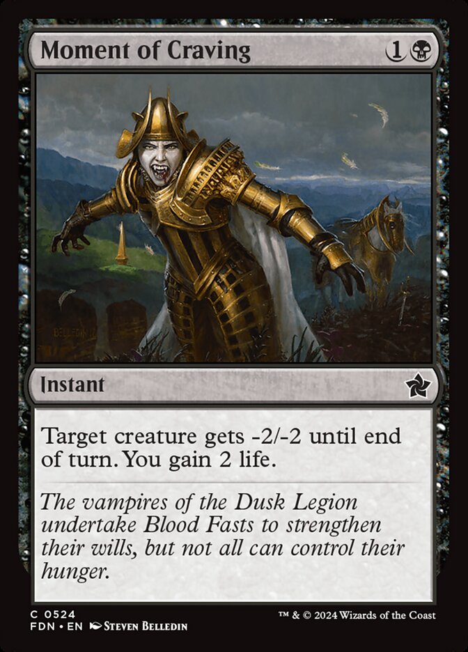 Moment of Craving – Common Magic: The Gathering card from Foundations (#524)