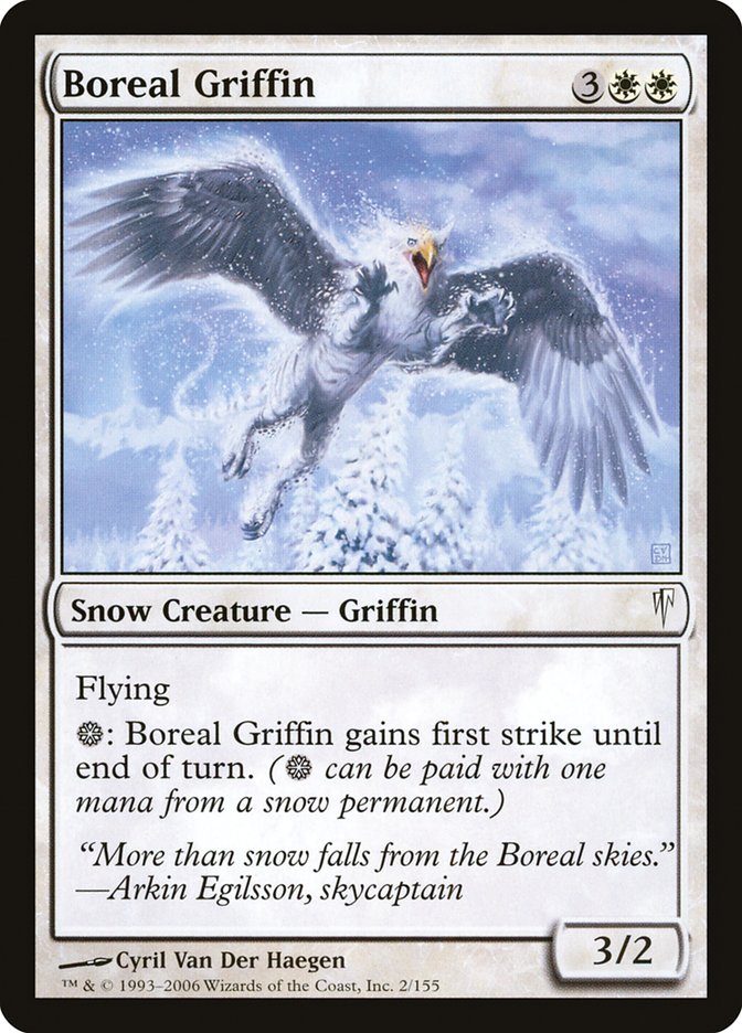 Boreal Griffin – Common Magic: The Gathering card from Coldsnap (#2)