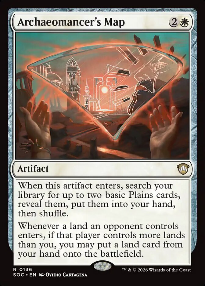 Archaeomancer's Map – Rare Magic: The Gathering card from Secrets of Strixhaven Commander (#136)