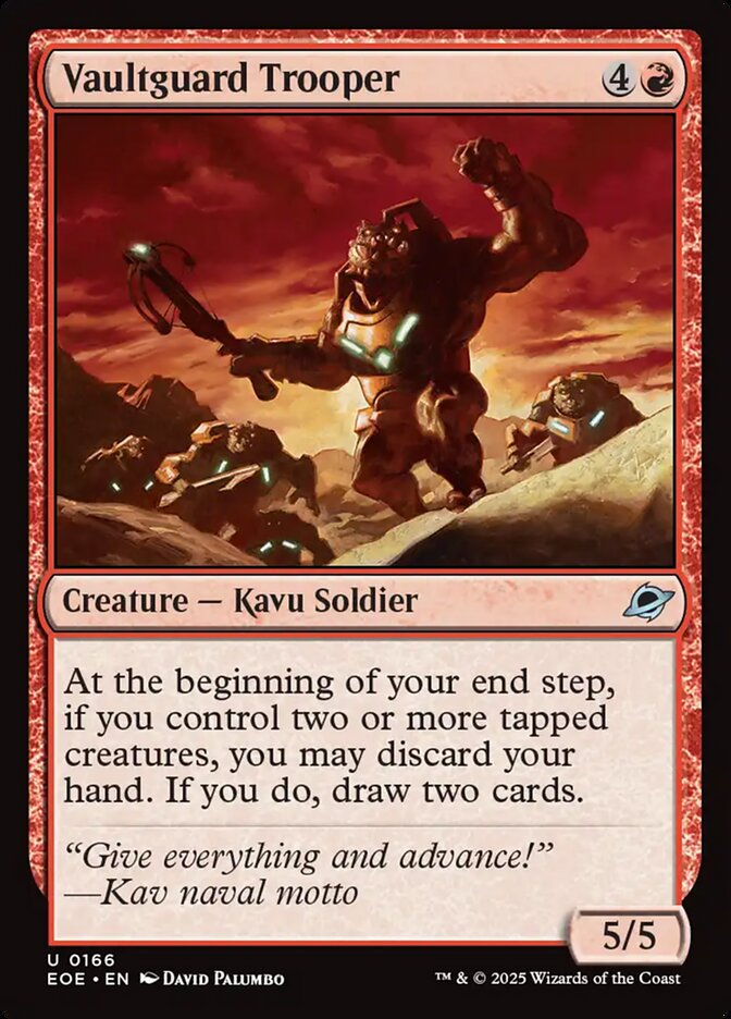 Vaultguard Trooper – Uncommon Magic: The Gathering card from Edge of Eternities (#166)