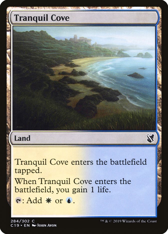 Tranquil Cove – Common Magic: The Gathering card from Commander 2019 (#284)