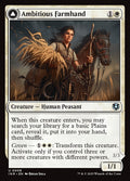 Ambitious Farmhand // Seasoned Cathar – Uncommon Magic: The Gathering card from Innistrad Remastered (#8)