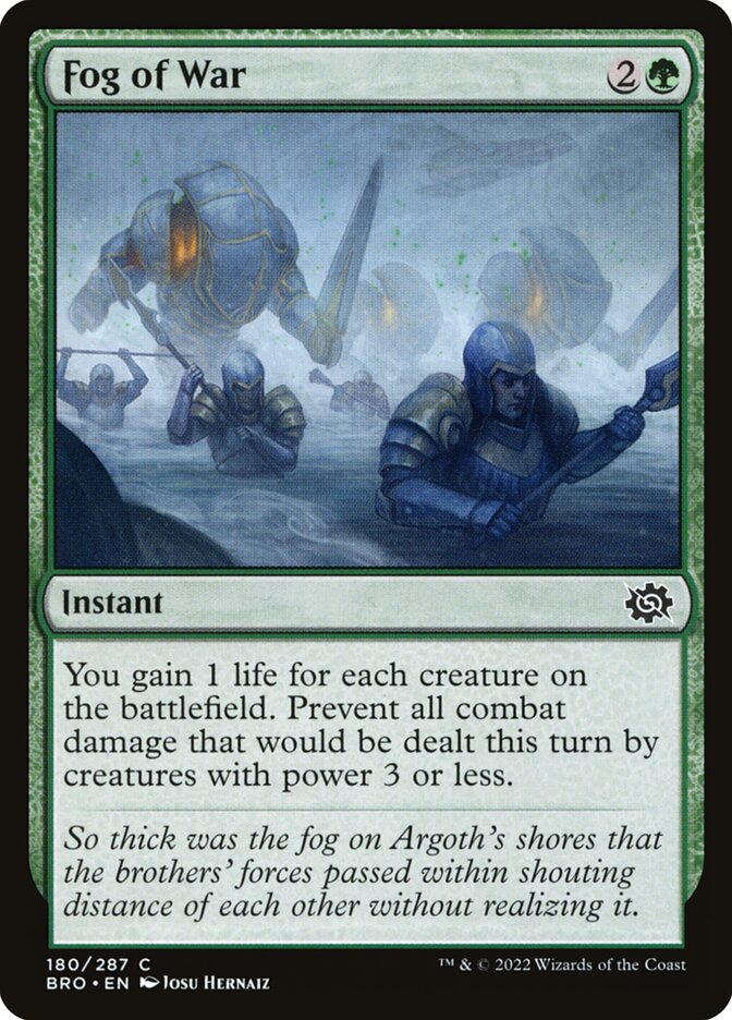 Fog of War – Common Magic: The Gathering card from The Brothers' War (#180)