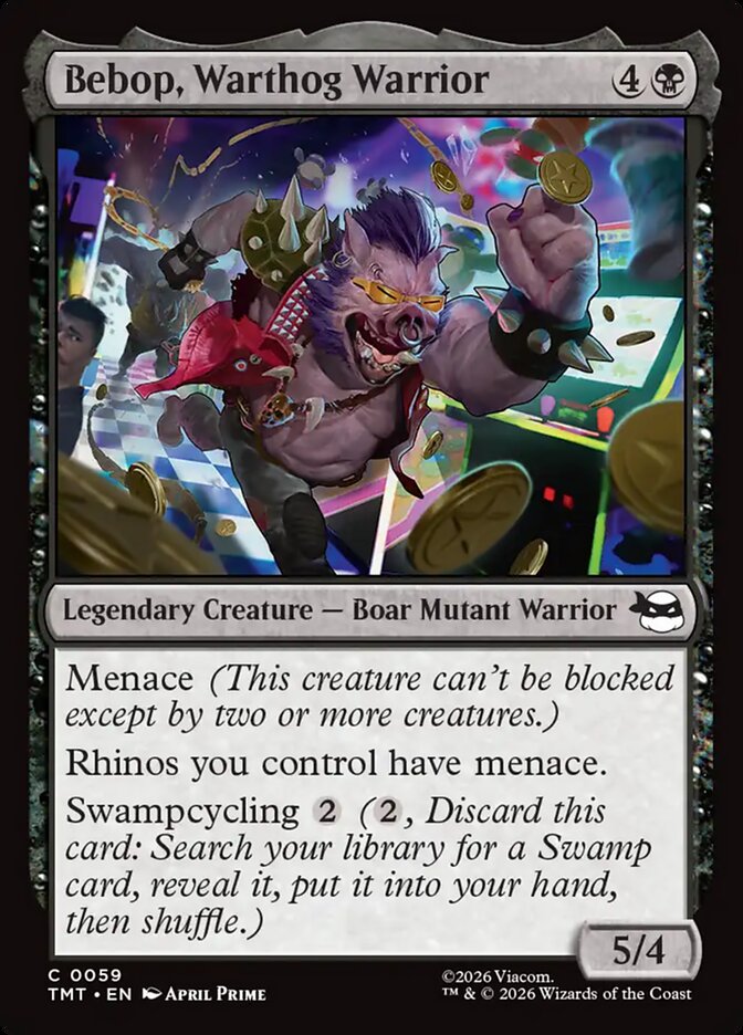Bebop, Warthog Warrior – Common Magic: The Gathering card from Teenage Mutant Ninja Turtles (#59)