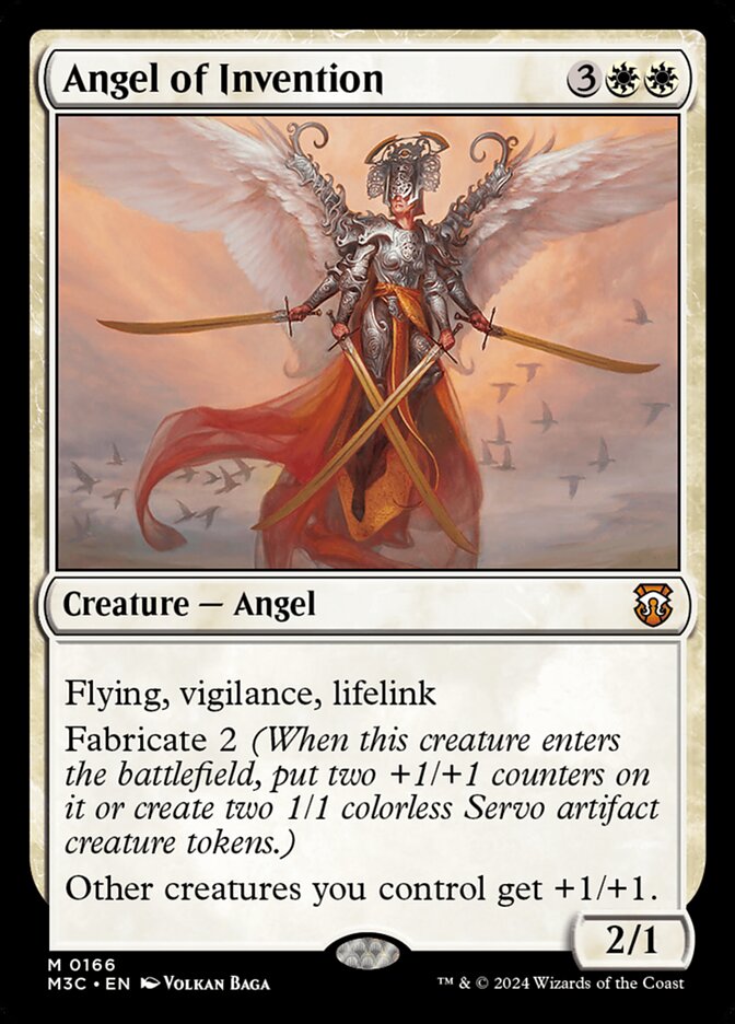 Angel of Invention – Mythic Magic: The Gathering card from Modern Horizons 3 Commander (#166)