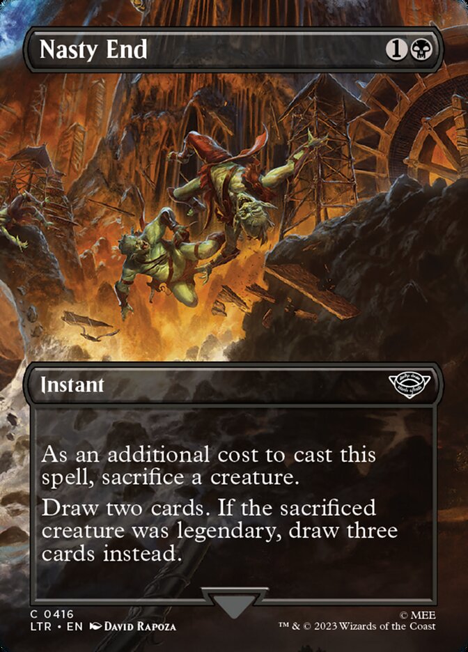 Nasty End – Common Magic: The Gathering card from The Lord of the Rings: Tales of Middle-earth (#416)