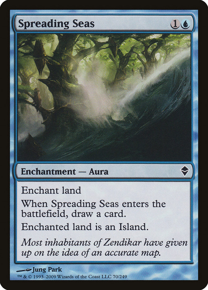 Spreading Seas – Common Magic: The Gathering card from Zendikar (#70)